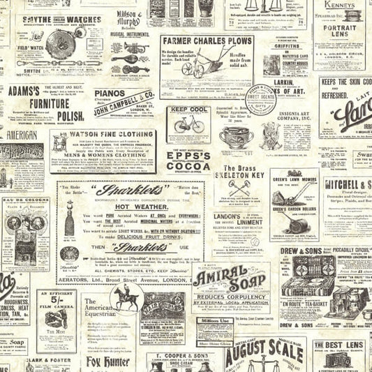 Adamstown Cream Newspaper Classifieds Wallpaper
