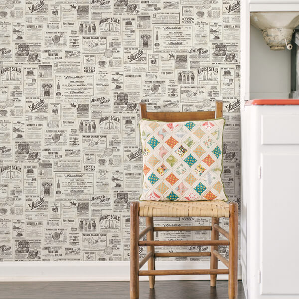 Adamstown Cream Newspaper Classifieds Wallpaper