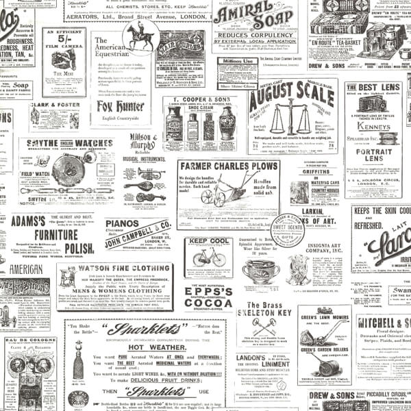 Adamstown Ivory Newspaper Classifieds Wallpaper