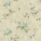 Magnolia Teal Hydrangea Trail Wallpaper