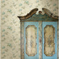Magnolia Teal Hydrangea Trail Wallpaper