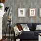 Chebacco Slate Wood Planks Wallpaper