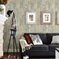 Chebacco Taupe Wood Planks Wallpaper