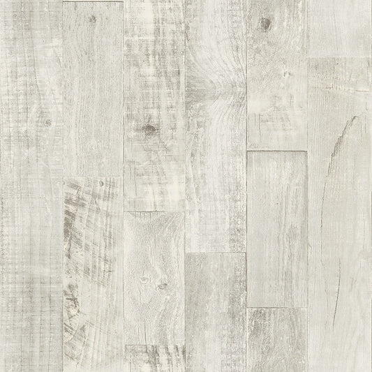 Chebacco Grey Wood Planks Wallpaper