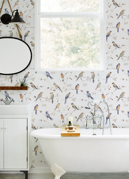 Birdsong Orange Trail Wallpaper