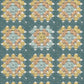 Maud Teal Crochet Geometric Wallpaper