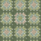 Maud Green Crochet Geometric Wallpaper