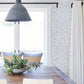 Forest Dance Light Blue Damask Wallpaper