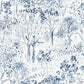 Walden Navy Forest Wallpaper
