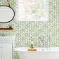 Fletching Green Geometric Wallpaper