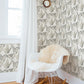 Janetta Grey Butterfly Wallpaper