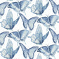 Janetta Blue Butterfly Wallpaper