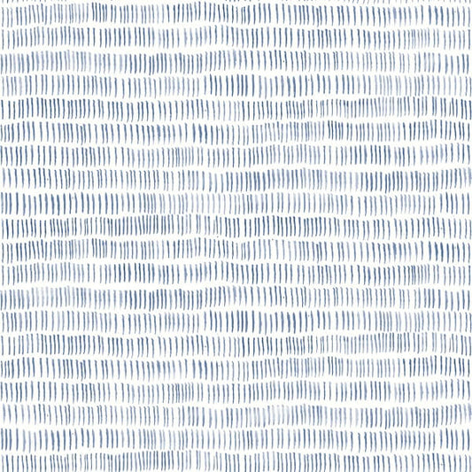 Pips Navy Watercolor Brushstrokes Wallpaper