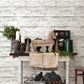 Cabin White Wood Planks Wallpaper