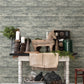 Cabin Teal Wood Planks Wallpaper
