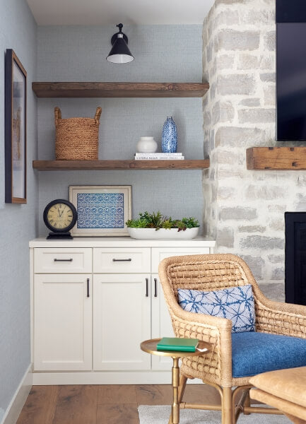 Solitude Light Blue Distressed Texture Wallpaper