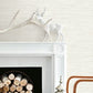 Solitude White Distressed Texture Wallpaper