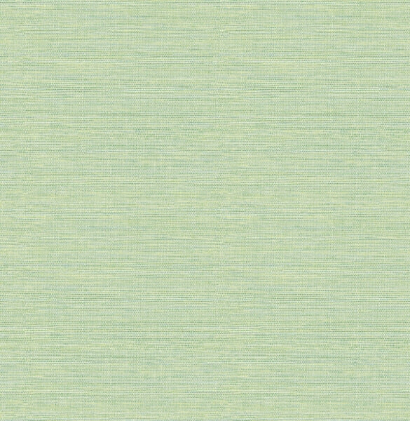 Agave Green Faux Grasscloth Wallpaper