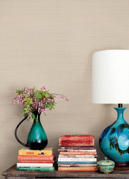 Spinnaker Peach Netting Wallpaper