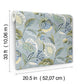 Bohemian Blue Jacobean Wallpaper