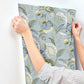 Bohemian Blue Jacobean Wallpaper