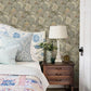 Bohemian Taupe Jacobean Wallpaper