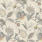 Bohemian Grey Jacobean Wallpaper