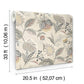 Bohemian Grey Jacobean Wallpaper