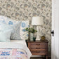 Bohemian Grey Jacobean Wallpaper
