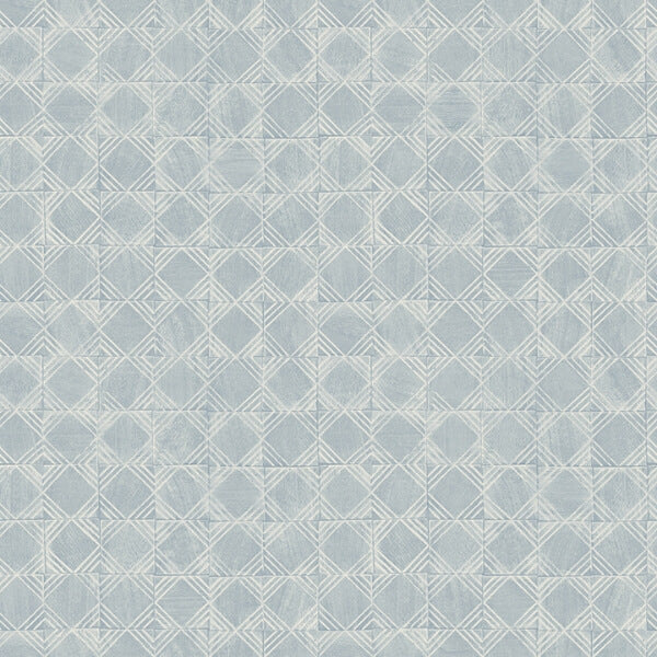 Button Block Blue Geometric Wallpaper