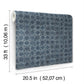 Button Block Navy Geometric Wallpaper