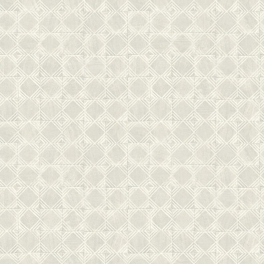 Button Block Light Grey Geometric Wallpaper