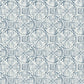 Sandee Navy Medallion Wallpaper