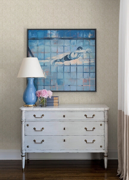 Sandee Dove Medallion Wallpaper