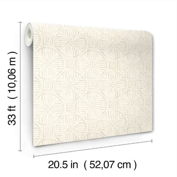 Sandee Dove Medallion Wallpaper