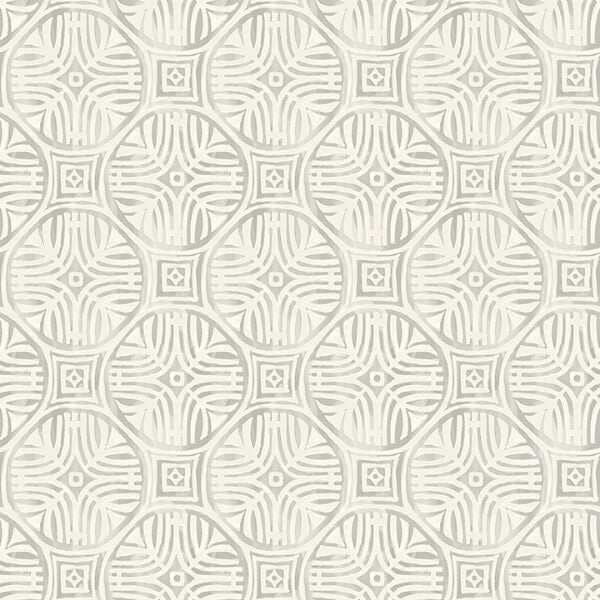 Sandee Grey Medallion Wallpaper