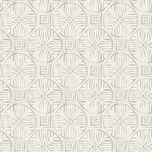 Sandee Grey Medallion Wallpaper