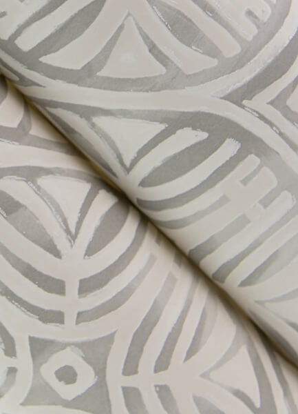 Sandee Grey Medallion Wallpaper