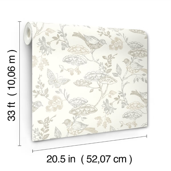 Malmo Grey Trail Wallpaper