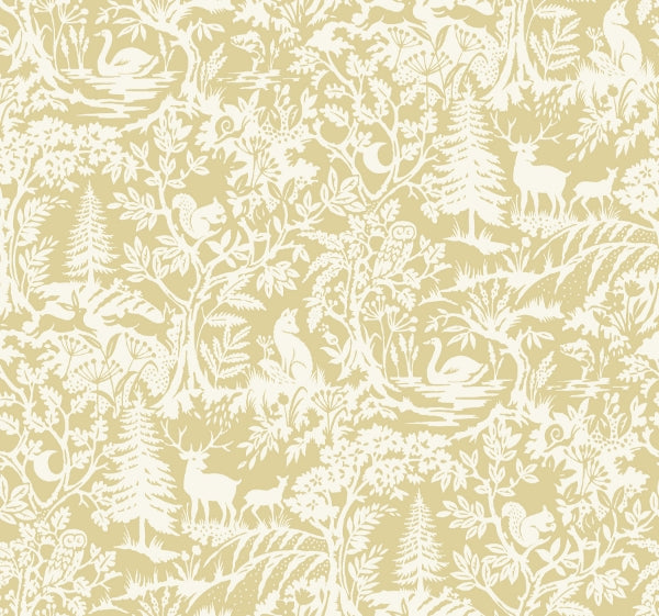 Alrick Mustard Forest Venture Wallpaper
