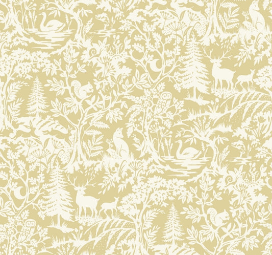 Alrick Mustard Forest Venture Wallpaper