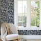 Alrick Navy Forest Venture Wallpaper