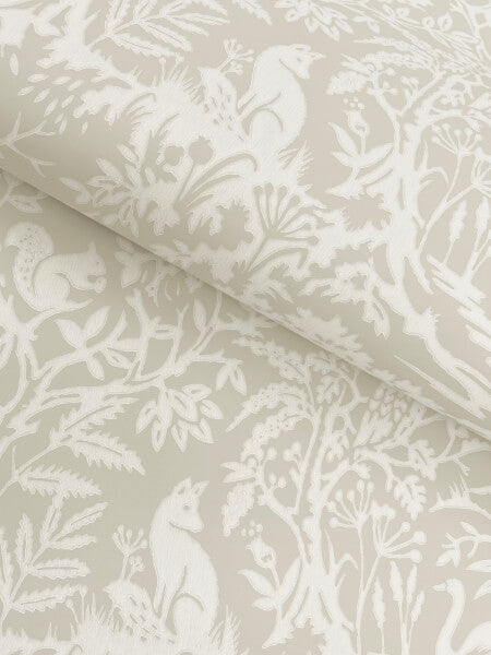 Alrick Taupe Forest Venture Wallpaper