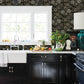 Zalipie Black Floral Trail Wallpaper
