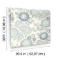 Zalipie Blue Floral Trail Wallpaper