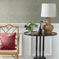 Karachi Light Blue Wooden Damask Wallpaper
