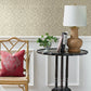 Karachi Cream Wooden Damask Wallpaper