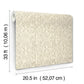 Karachi Cream Wooden Damask Wallpaper