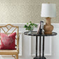 Karachi White Wooden Damask Wallpaper