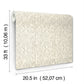 Karachi White Wooden Damask Wallpaper